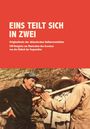 Text: "Eins teilt sich in zwei. Originaltexte der chinesischen Kulturrevolution". Unten Arbeiter in Diskussion.