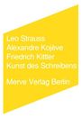 Leo Strauss: Kunst des Schreibens, Buch