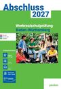 "Abschluss 2027, Werkrealschulprüfung Baden-Württemberg. Foto von sechs Jugendlichen im Gespräch auf einer Bank."