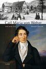 Text: "Carl Maria von Weber und seine Zeit", "Manuel Gervink", "Laaber". Unten ist ein Gemälde eines nachdenklichen Mannes.