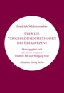 Friedrich Schleiermacher: Über die verschiedenen Methoden des Übersetzens, Buch