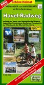 : Radwander- und Wanderkarte Havel-Radweg 1 : 50 000 (mit Zick-Zack Faltung), KRT