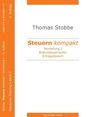 Text: "Thomas Stobbe, Steuern kompakt, Vertiefung I, Bilanzsteuerrecht/Ertragsteuern." Design in Weiß und Orange.