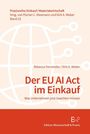 Titel: "Der EU AI Act im Einkauf". Autoren: Rebecca Fernandez und Dirk A. Weber. Hintergrund in Orange mit weißem Globus-Symbol.