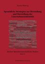 Titel: Sprachliche Strategien zur Herstellung und Darstellung der Unternehmensidentität. Wortwolke in Rot.