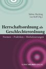 Titel: "Herrschaftsordnung als Geschlechterordnung". Autoren: Sabine Mecking, Lea Reiff. Farben: Grün und Lila, kreisförmige Muster.