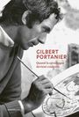 Text: "Gilbert Portanier - Quand la céramique devient couleurs". Schwarz-Weiß-Foto, Mann gestaltet Keramik.