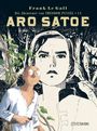 "ARO SATOE", "Frank Le Gall", "Die Abenteuer von THEODOR PUSSEL • 14". Illustration mit zwei Figuren, eine gezeichnete Frau im Hintergrund.