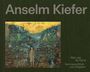 Text: Anselm Kiefer, Alles, was der Fall ist, Sammlung Würth und Leihgaben. Illustration: Eine Person vor abstraktem Hintergrund.