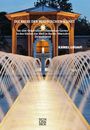 „Die Reise der maurischen Kunst“; eine prachtvolle Architektur mit Wasserfontänen und einem Pavillon im Hintergrund.