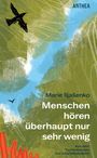 Buchcover: "Marie Iljašenko. Menschen hören überhaupt nur sehr wenig. Aus dem Tschechischen von Julia Miesenböck". Illustration mit Vogel.