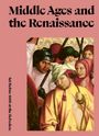 "Middle Ages and the Renaissance" und "Art Before 1600 at the Belvedere" auf rosa Hintergrund über einem historischen Gemälde.