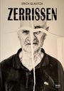 Texte: "ERICH GLAVITZA", "ZERRISSEN", "WHV" Logo. Ein schwarz-weißes Porträt eines älteren Mannes mit Rissen im Bild.