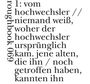 Text: "1: vom hochwechsler // niemand weiß, woher der hochwechsler ursprünglich kam. jene alten, die ihn / noch getroffen haben, kannten ihn". Links roter Text: "roughbook 069".
