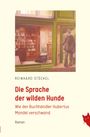 „Die Sprache der wilden Hunde. Wie der Buchhändler Hubertus Mandel verschwand.“ Illustration eines Buchladens.