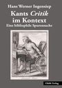 Hans Werner Ingensiep: Kants Critik im Kontexte, Buch