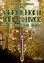 Oliver Bidlo & Frank Weinreich (Hrsg.), "VON ROBIN HOOD ZU ROBIN OF SHERWOOD", Illustration mit Schwert und Drachen.