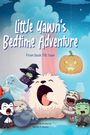"Little Yawn's Bedtime Adventure" und "From Dusk Till Yawn" sind die Texte. 
Niedliche Monsterfiguren vor einem blauem Himmel.