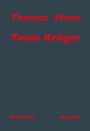 Text: "Thomas Mann", "Tonio Kröger", "Novelle". Dunkler Hintergrund, minimalistische Gestaltung.