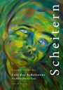"Scheitern" steht vertikal, darunter "Lasma Pirktina", "Zeit des Scheiterns", "Ein philosophischer Essay", "Text & Dialog". Das Gemälde zeigt ein abstrakt bemaltes Gesicht in Grün- und Gelbtönen.