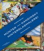 "Münter – Kandinsky Hinterglasmalerei Werkverzeichnis" auf blauem Streifen. Darunter bunte Gemälde mit Landschaft und Figuren.