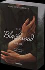„THE BLACKWOOD AFFAIR: Im Schatten der Rache“ von Siana Störtenbecker. Illustration zeigt Hände und dunklen Hintergrund.