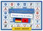 "Meine Verkehrszeichen", "Shenjat e mia të trafikut", deutsche und albanische Flagge, "deutsch - albanisch". Verkehrszeichen.