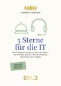 "5 Sterne für die IT. 250 Euro Gutschein inklusive. Oben fünf goldene Sterne. Symbole: Klingel, Headset."