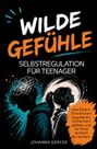 "WILDE GEFÜHLE: SELBSTREGULATION FÜR TEENAGER. Illustration von zwei Jugendlichen, einer mit Scribble und einer im Profil."
