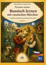 "Russisch lernen mit russischen Märchen, 17 einfache Geschichten auf Russisch (Niveau B1). Eine märchenhafte Szene."