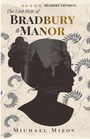 "The Last Heir of Bradbury Manor" von Michael Mizov. Silhouette einer Frau mit Gebäuden und Bäumen im Profil. Blattmuster.