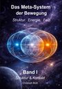 „Das Meta-System der Bewegung. Struktur. Energie. Feld. Band I Struktur & Kontakt. Christoph Bürk.“ Farbenfrohes, kosmisches Design.
