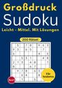 "Großdruck Sudoku: Leicht - Mittel. Mit Lösungen. 200 Rätsel, Band 1, Für Senioren." Ein Sudoku-Rätsel ist abgebildet.