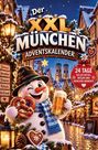 "Der XXL Dresden Adventskalender, 24 Tage voller Rätsel, Wissen und Dresden-Momente." Ein fröhlicher Schneemann in einer festlichen, beleuchteten Stadt.