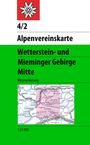 : DAV Alpenvereinskarte 04/2 Wetterstein Mieminger Gebirge Mitte 1 : 25 000 Wegmarkierungen, KRT