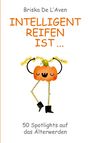 "Briska De L'Aven: INTELLIGENT REIFEN IST... 50 Spotlights auf das Älterwerden" mit einer lachenden Kürbis-Illustration.