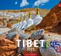 Text: "Tibet 2027" und "Olaf Schubert". Im Hintergrund goldene Stupas in einer felsigen, farbigen Landschaft.