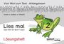 Peter Wachendorf: Lies mal 2 - Das Heft mit dem Frosch. Lösungsheft, Buch