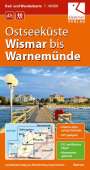 Christian Kuhlmann: Rad- und Wanderkarte Ostseeküste Wismar bis Warnemünde 1 : 40 000, KRT