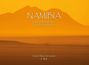 "Namibia Fotoimpressionen von Christof J. Hug-Fleck. Edition World Geographic. C H F." Wüstenlandschaft im Hintergrund.
