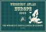 "WHISK(E)Y ATLAS EUROPE 2025. THE WHISK(E)Y DISTILLERIES IN EUROPE" über einer stilisierten Europakarte.