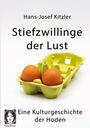 "Stiefzwillinge der Lust: Eine Kulturgeschichte der Hoden" von Hans-Josef Kitzler. Zwei Eier in einer Eierpalette. Logo: Gesicht.