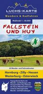 Titel: Luchs-Karte Wandern & Radfahren. Maßstab 1:30.000. Orte: Hornburg, Zilly, Hessen, Westerburg, Osterwieck.  
Darstellung: Kühe auf einer Wiese vor Wald und Himmel.