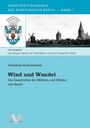 "Wind und Wandel: Die Geschichte der Mühlen und Müller von Barth" von Christian Schumacher. Städtisches Wappen und Skyline.