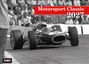 Oben steht „Motorsport Classic 2027“ auf rotem Hintergrund. Ein Rennwagen aus den 60er Jahren.