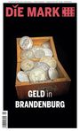 Titel: "DIE MARK", Thema: "GELD in BRANDENBURG". Eine Holzkiste voller Münzen.