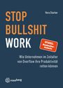 "STOP BULLSHIT WORK" in großen Buchstaben, mit dem Hinweis "SPIEGEL Bestseller-Autorin". Unten ein Logo von rossberg.