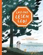 Titel: "Lass das Lesen, Leo!" von Andreas Greve und Lena Winkel. Illustration zeigt einen Wald und ein Kaninchen.