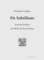 Girolamo Cardano: De Subtilitate, Buch