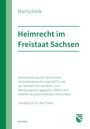 Text: "Martschink, Heimrecht im Freistaat Sachsen. Handbuch für die Praxis". Grünes Design, schlichtes Layout.